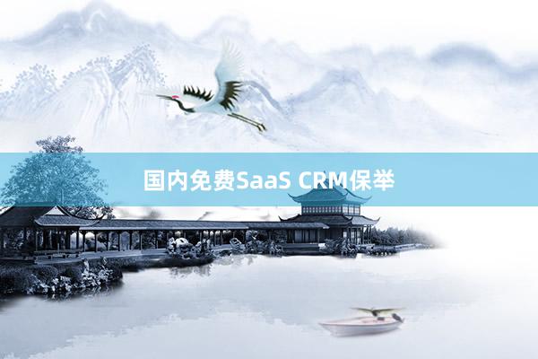 国内免费SaaS CRM保举